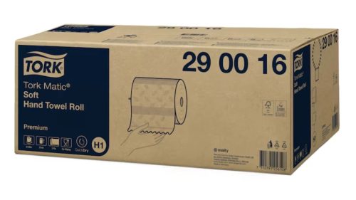 Kéztörlópapír MATIC Premium Soft fehér, 2réteg 100m/tekercs 6db/karton Tork H1 rendszer