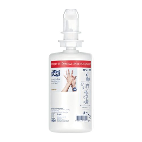 Kézfertőtlenítő folyékony szappan 1 liter ( 6db/kart.) Tork Premium S4 rendszer