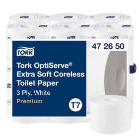   OptiServe Kompakt tekercses toalettpapír 3 réteg 18tekercs/kart. T7 rendszer Tork Premium NEW