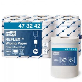   Reflex hengeres törlőpapír fehér 1 réteg EXTRA HOSSZÚ 300m/tekercs  M4 rendszer (6 tekercs/karton)