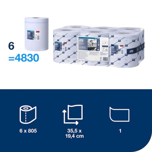 Reflex törlőpapír KÉK 1 réteg belsőmagos ( 6tek./kart.)  M4 rendszer Tork Premium