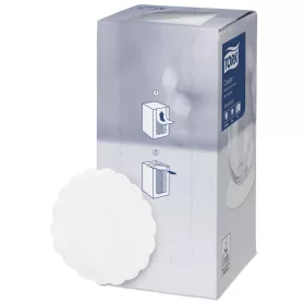   Poháralátét fehér kerek hullámos szélű 8 rétegű 250db/csomag Tork Advanced