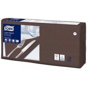   Szalvéta barna 33x33cm 2 réteg 200db/csomag, 10csom/karton, Tork Advanced