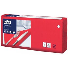   Szalvéta piros 33x33cm, 2 réteg 200db/csomag, 10csomag/kart. Tork Advanced