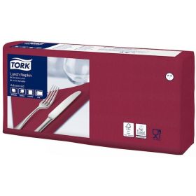   Szalvéta BORDÓ 33x33cm, 2 rétegű, 200db/csomag, (10csom/karton) Tork Advanced
