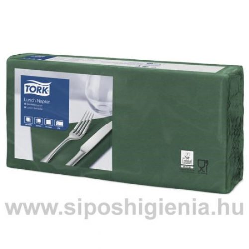 Szalvéta zöld 33x33cm 2 réteg 200db/csomag, 10 csomag/kart. Tork Advanced