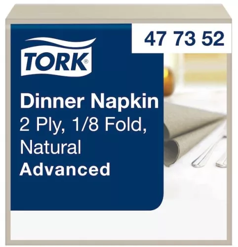Szalvéta ÖKO Natural 39x39cm 1/8 hajt.150db/csomag (12csom./kart. ) Tork Advanced