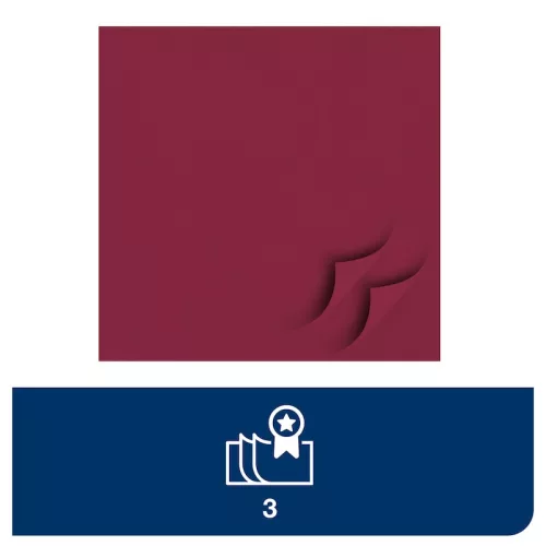 Szalvéta BORDÓ, 33x33cm 3 rétegű, 150db/csomag, 10csom/kartonn Tork Advanced