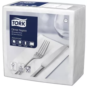   Szalvéta fehér 39x39 2 rét.1/8hajt. 150db/csomag, (12csom./kart) Tork Advanced