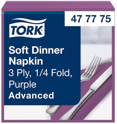 Szalvéta BÍBOR 39x39cm 3réteg. 100db/csomag, 12csomag/karton Tork Advanced