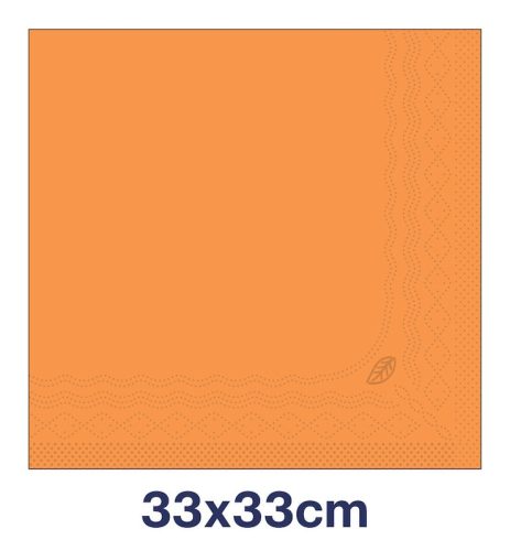 Szalvéta Narancssárga 33x33 cm, 2 réteg, 200db/csomag, 10csom/kart Tork Advanced