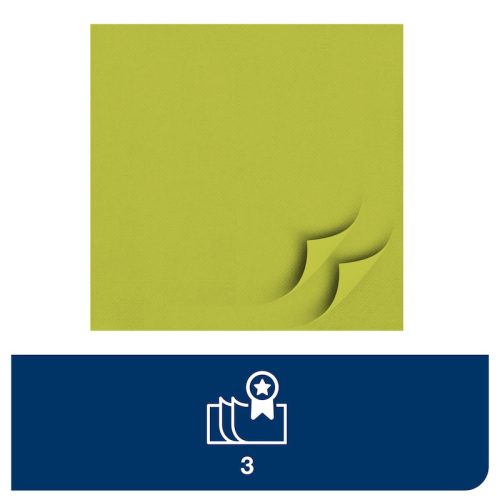 Szalvéta Lime 33x33cm 3réteg. 150lap/csomag (10csomag/karton) Tork Advanced