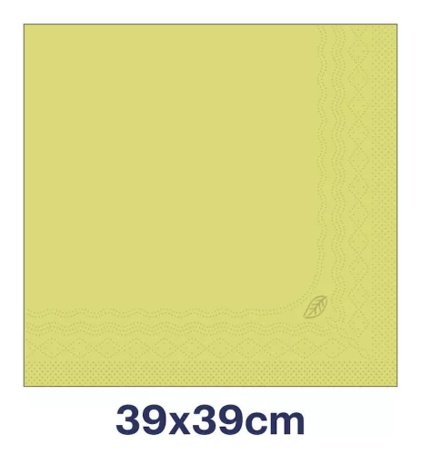 Szalvéta Lime 39x39cm 3réteg. 100db/csomag, 12csomag/karton Tork Advanced