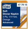 Szalvéta Narancs 39x39cm 3réteg. 100db/csomag, 12csomag/karton Tork Advanced