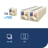 LinStyle textilhatású szalvéta krém 39x39cm, 1/8 hajtás 50db/csomag (14csom/kart.) Tork Premium ÚJ KISZERELÉS!