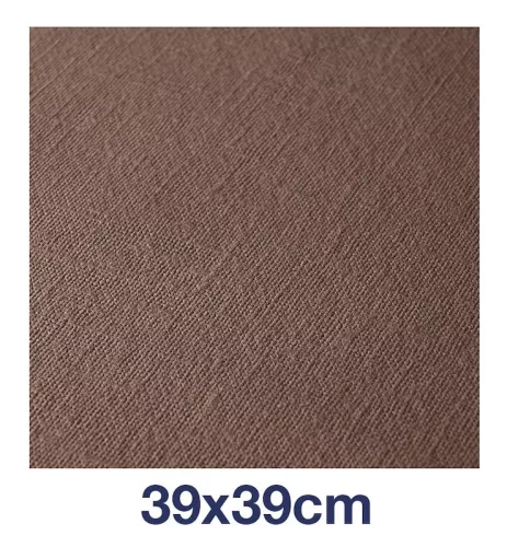 LinStyle textilhatású szalvéta kakaó 39x39cm, 50db/csom(12csom/kart.) Tork Premium