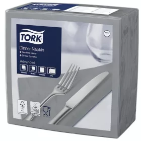   Szalvéta szürke 39x39cm 2 rétegű 150lap/csomag 12 csomag/kart. Tork Advanced