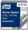 Szalvéta szürke 39x39cm 2 rétegű 150lap/csomag 12 csomag/kart. Tork Advanced