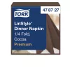 LinStyle textilhatású szalvéta kakaó 39x39cm, 50db/csom(14csom/kart.) iparilag komposztálható Tork Premium ÚJ KISZERELÉS!