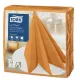 LinStyle textilhatású szalvéta narancssárga, 50db/csomag Tork Premium