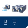 LinStyle textilhatású szalvéta SÖTÉTKÉK, 39x39cm, 50db/csom ( 12csom./kart.) Tork Premium