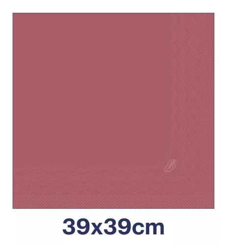 Szalvéta BORDÓ 39x39cm 2 rétegű 150lap/csomag (12csom/kart.) Tork Advanced