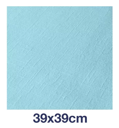 LinStyle textilhatású szalvéta  AQUA BLUE 39x39cm 50db/csom. Tork Premium ( 12csom/kart.)+++