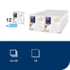 LinStyle XL textilhatású szalvéta FEHÉR, EXTRA NAGY 48x48cm, 25db/csom (12csom/kart.) Tork Premium
