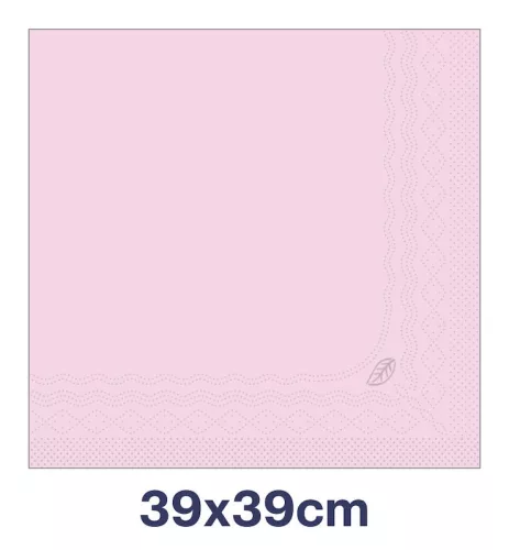 Szalvéta Halvány rózsaszín 39x39cm 3réteg. 100db/csomag, 12csomag/karton Tork Advanced