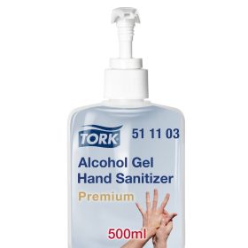   Alkoholos folyékony kézfertőtlenítő pumpás gél, 500ml Tork Premium