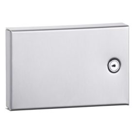   Fólia kesztyű tartó, Rozsdamentes, szálcsiszolt  10,5x17,5x3,5cm