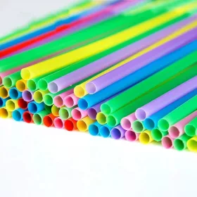 PLA vegyes szívószál - 8 mm x 24 cm 500db/csomag