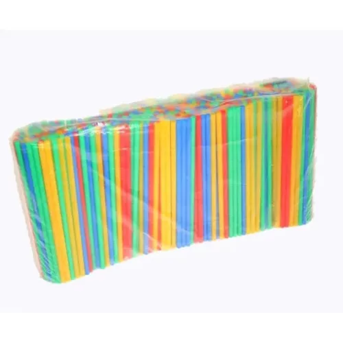 PLA vegyes szívószál - 8 mm x 24 cm 500db/csomag