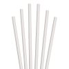 Papír Szívószál Fehér 8mmx23cm 100db/csomag