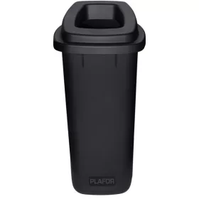   Szelektív hulladékgyűjtő FEKETE/FEKETE  tetővel 90 liter