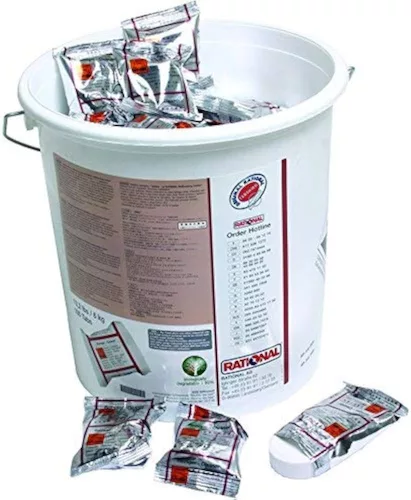 RATIONAL tisztítótabletta 100db/vödör (piros csomag)