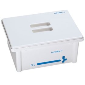 Műszer- eszközfertőtlenítő kád fehér tetővel 3liter