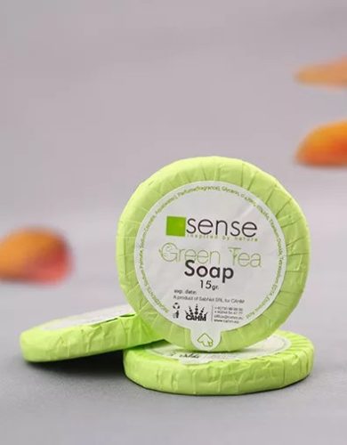 SENSE Mini szappan kerek, zöld tea illattal 15gr./db 1000 db/karton