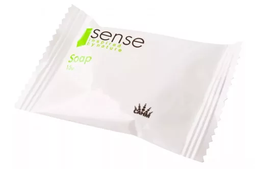 SENSE Mini szappan 15 gr. téglalap csomagolás ( kerek szappan) 300 db/karton