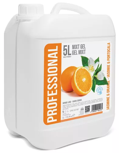 SENSE Tusfürdő és sampon MIX gel 5 liter, jázmin és narancs illat