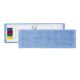 Microfibre mop, blue, pocketed, 40x13cm, TSS system