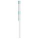 Aluminium telescopic handle with hole, non-slip ergonomic grip and coloured cap