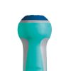 Aluminium telescopic handle with hole, non-slip ergonomic grip and coloured cap