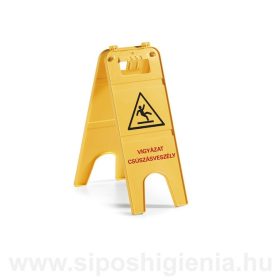   Csúszásveszély jelzőtábla MAGYAR nyelvű felirattal, TTS