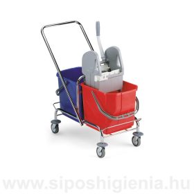   ROLL krómozott fémvázas felmosókocsi 2x25 Liter vödörrel TTS