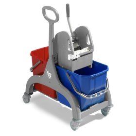   NICK 2 vödrös felmosókocsi 2x25 lit vödör, szürke váz, oldal-tolókarral TTS