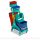 Nick Plus 30 takarítókocsi 15 liter + 2x4 liter TEC préssel + szemetestartó TTS