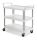 Shelf 3700 3 shelves polypropylene trolley with aluminium stanchions