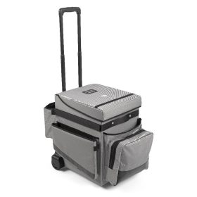    H-Cube Basic  Service trolley equipped with movable tray and multipurpose pockets, with hook and strap tape band to attach tools and movable dividers