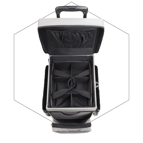  H-Cube Basic  Service trolley equipped with movable tray and multipurpose pockets, with hook and strap tape band to attach tools and movable dividers